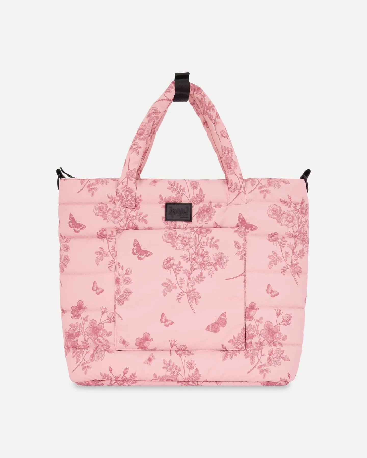 Changing Tote Printed Watercolor Roses