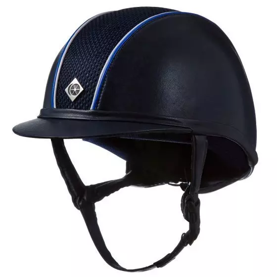 Charles Owen AYR8 Plus With Piping Riding Hat - Childs Sizes 52-55cm Special Order Item