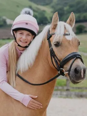 Charles Owen Harlow JS1 Pro Riding Hat Pastel Pink