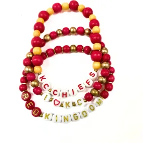 Chiefs Friendship Bracelet Stack