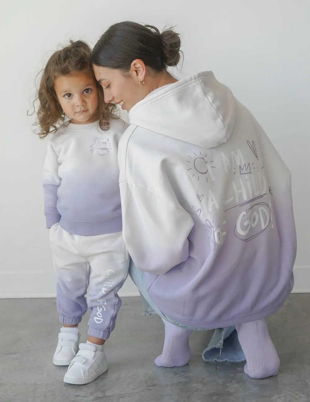 Child of God Purple Kids Crewneck