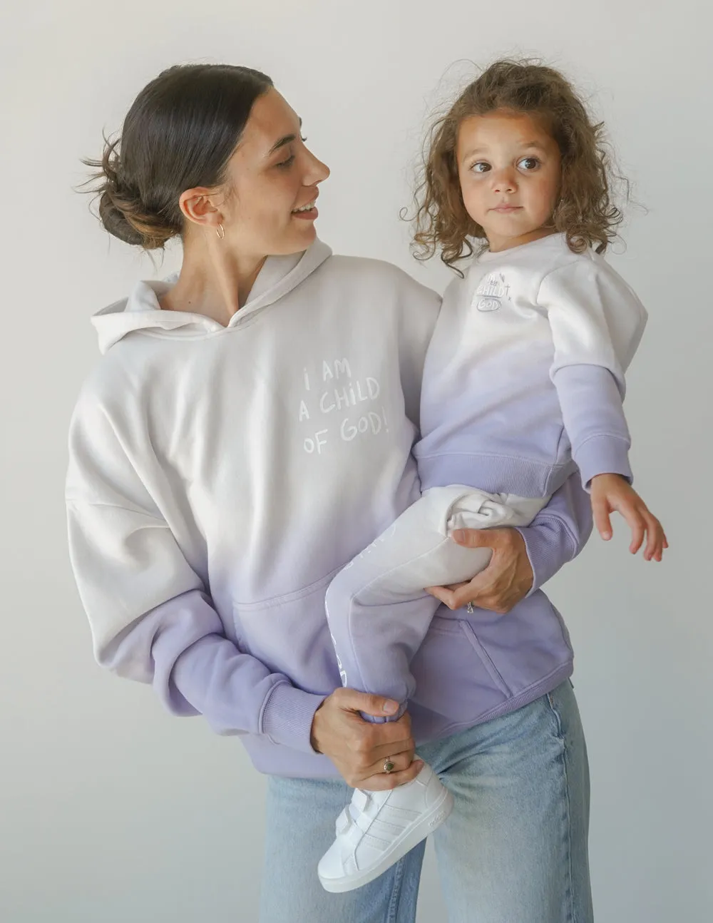 Child of God Purple Kids Crewneck