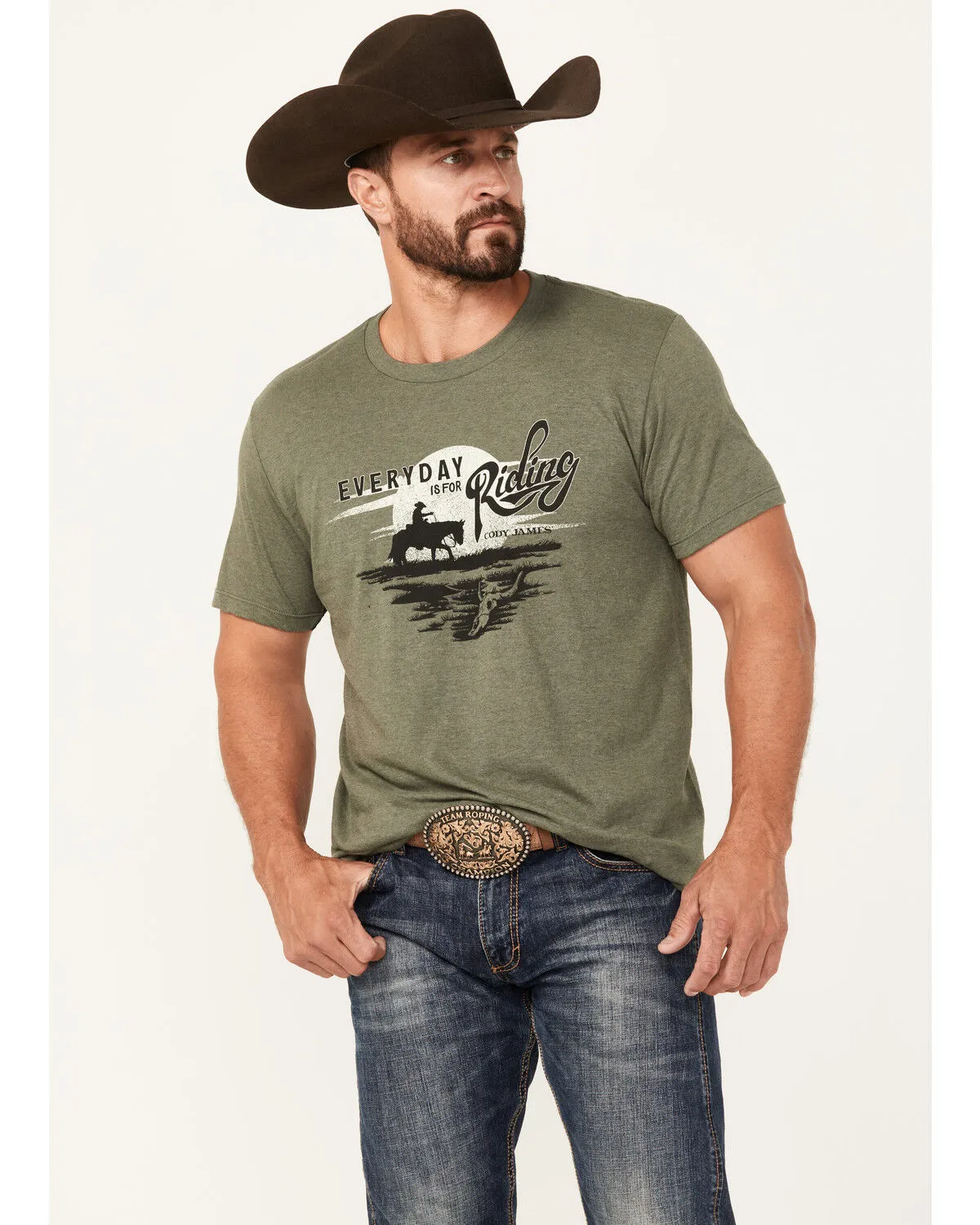 Cody James Men's Riding Horse Short Sleeve Graphic T-Shirt