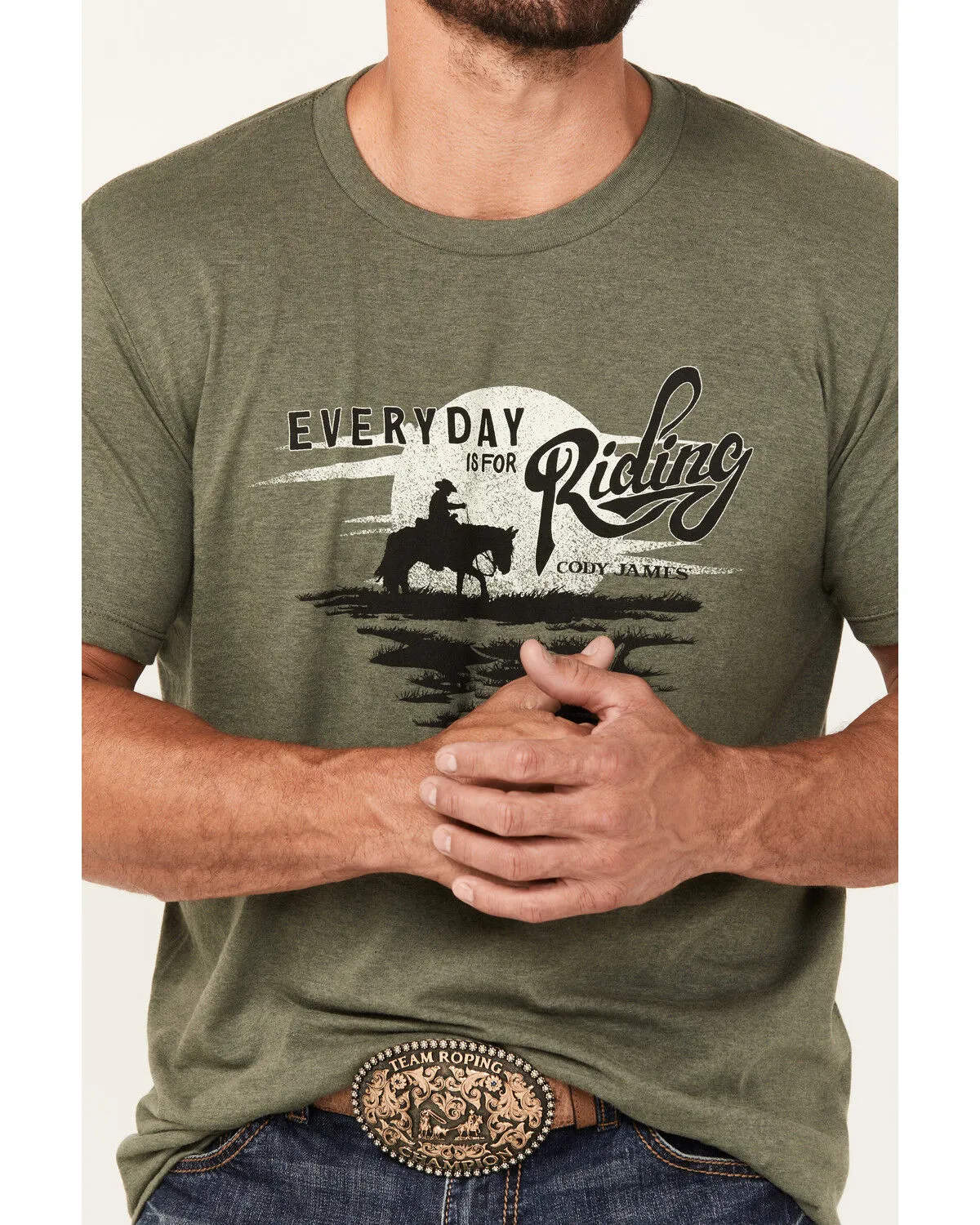 Cody James Men's Riding Horse Short Sleeve Graphic T-Shirt