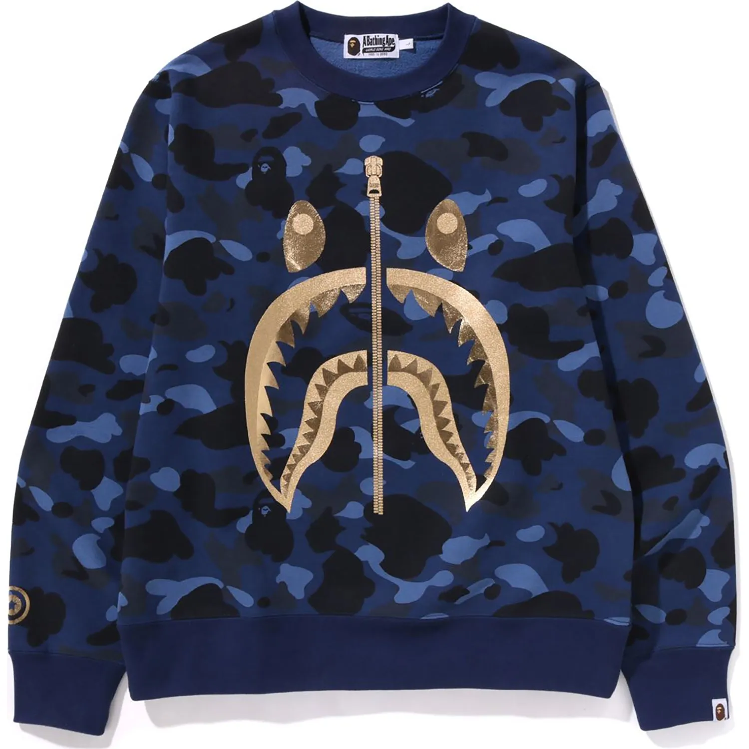 COLOR CAMO SHARK CREWNECK MENS