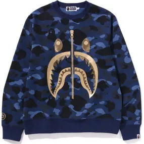 COLOR CAMO SHARK CREWNECK MENS