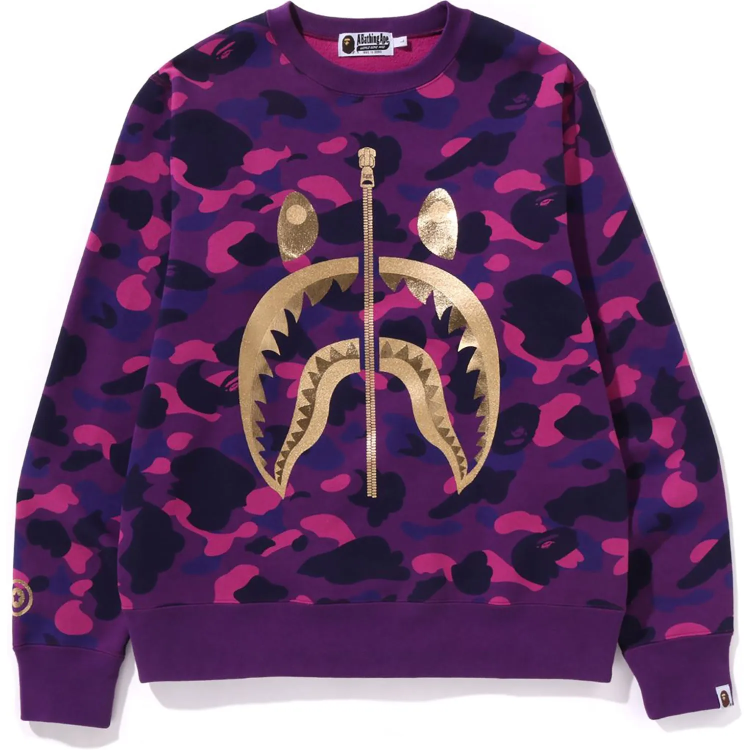 COLOR CAMO SHARK CREWNECK MENS