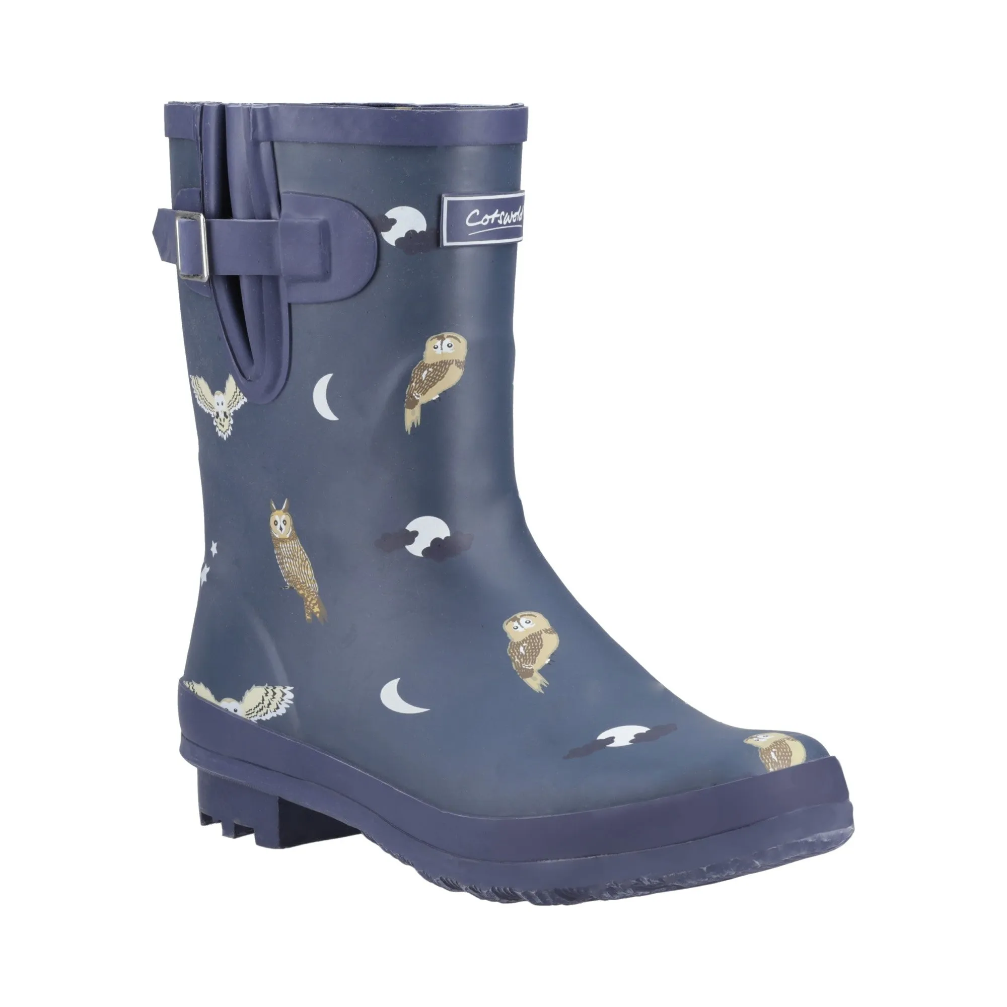 Cotswold Woodland Mid Womens Wellingtons - Owls