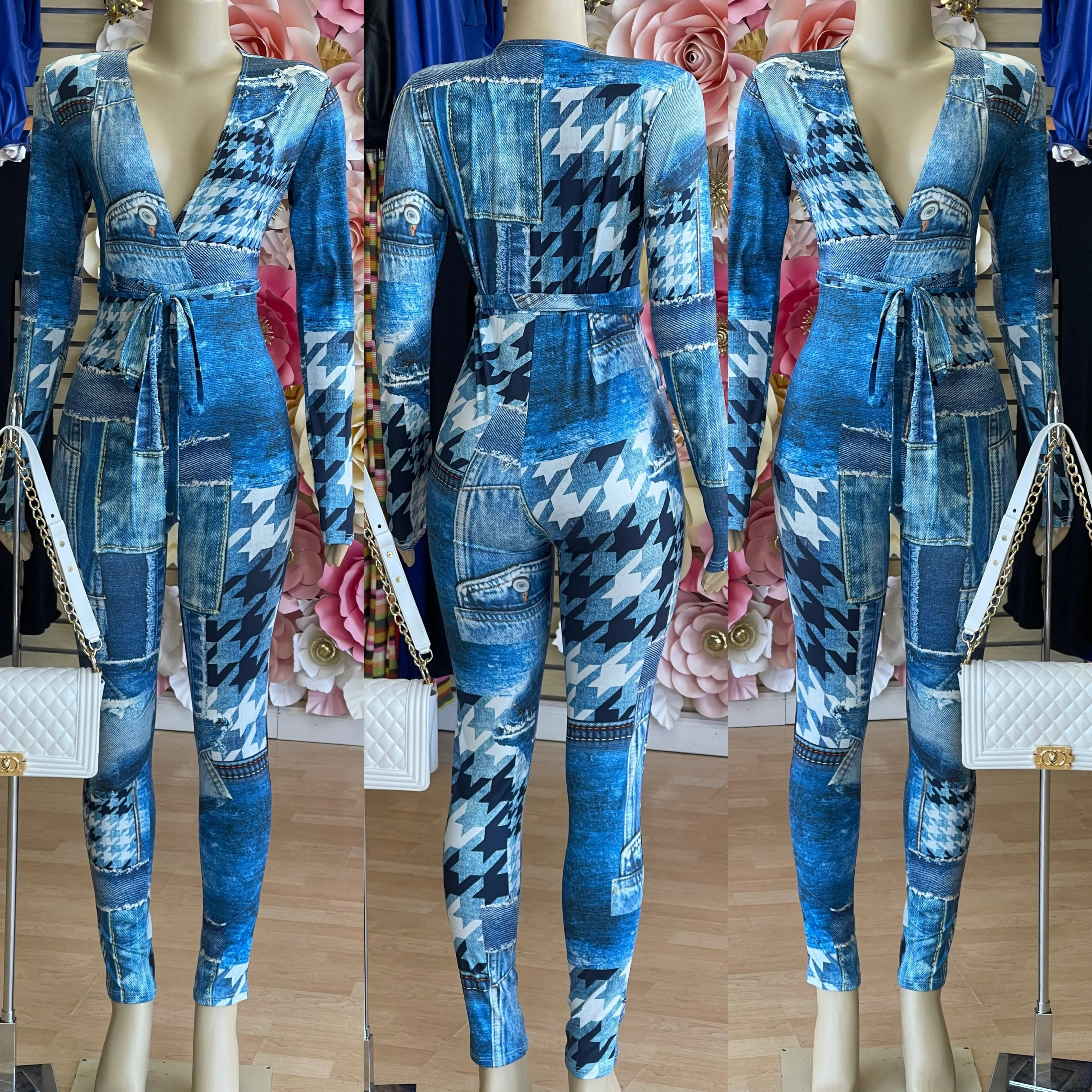 Denim 3D Stretch Jumper