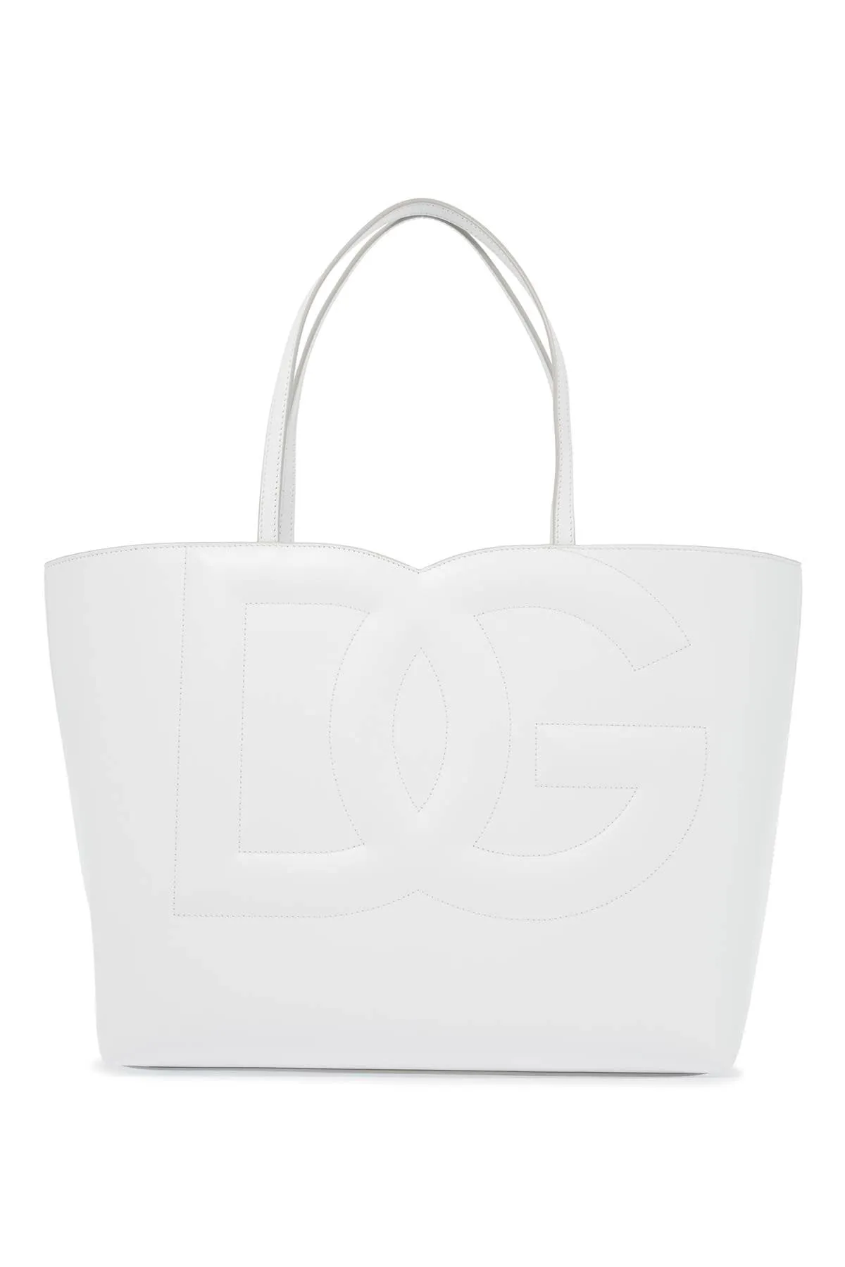 dg logo tote bag BB7338 AW576 BIANCO OTTICO