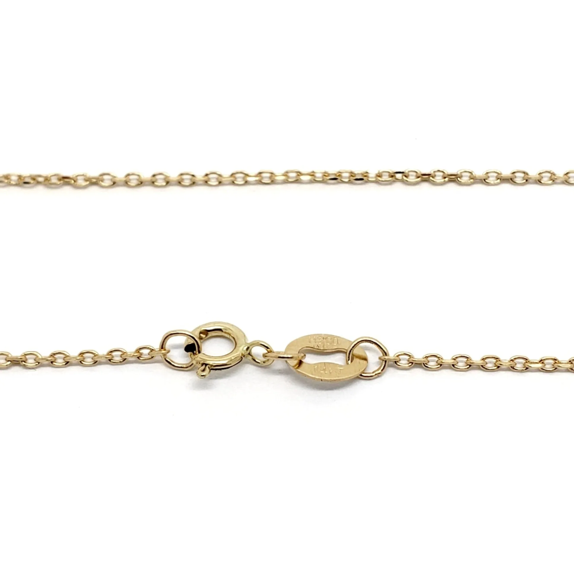 Diamond Cut Cable Chain | Yellow