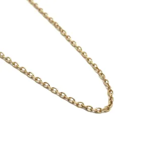 Diamond Cut Cable Chain | Yellow