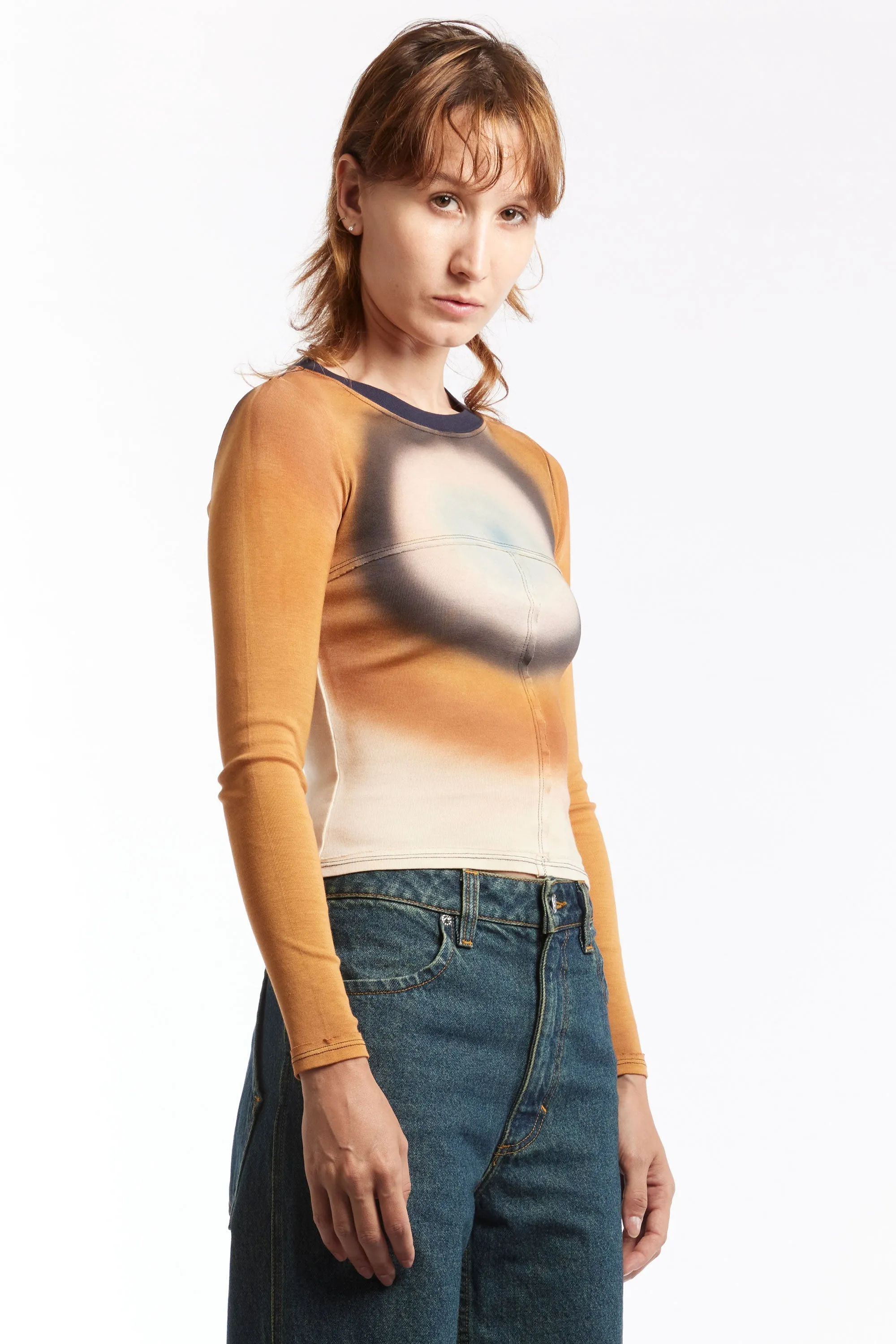 ECKHAUS LATTA - LAPPED BABY CREWNECK OXYGEN