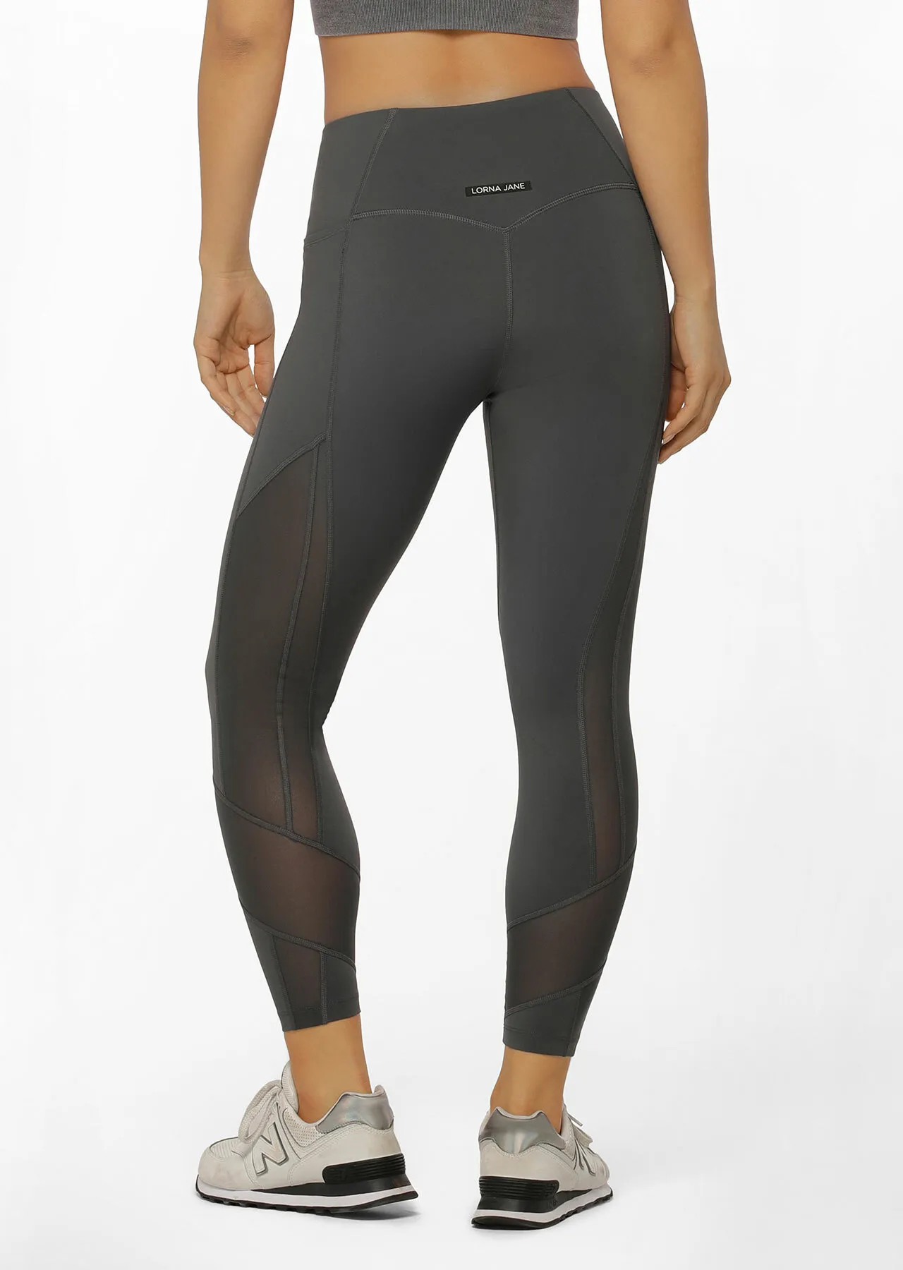 Elite No Ride Ankle Biter Leggings | Grey | Tights and Leggings | Lorna Jane Australia