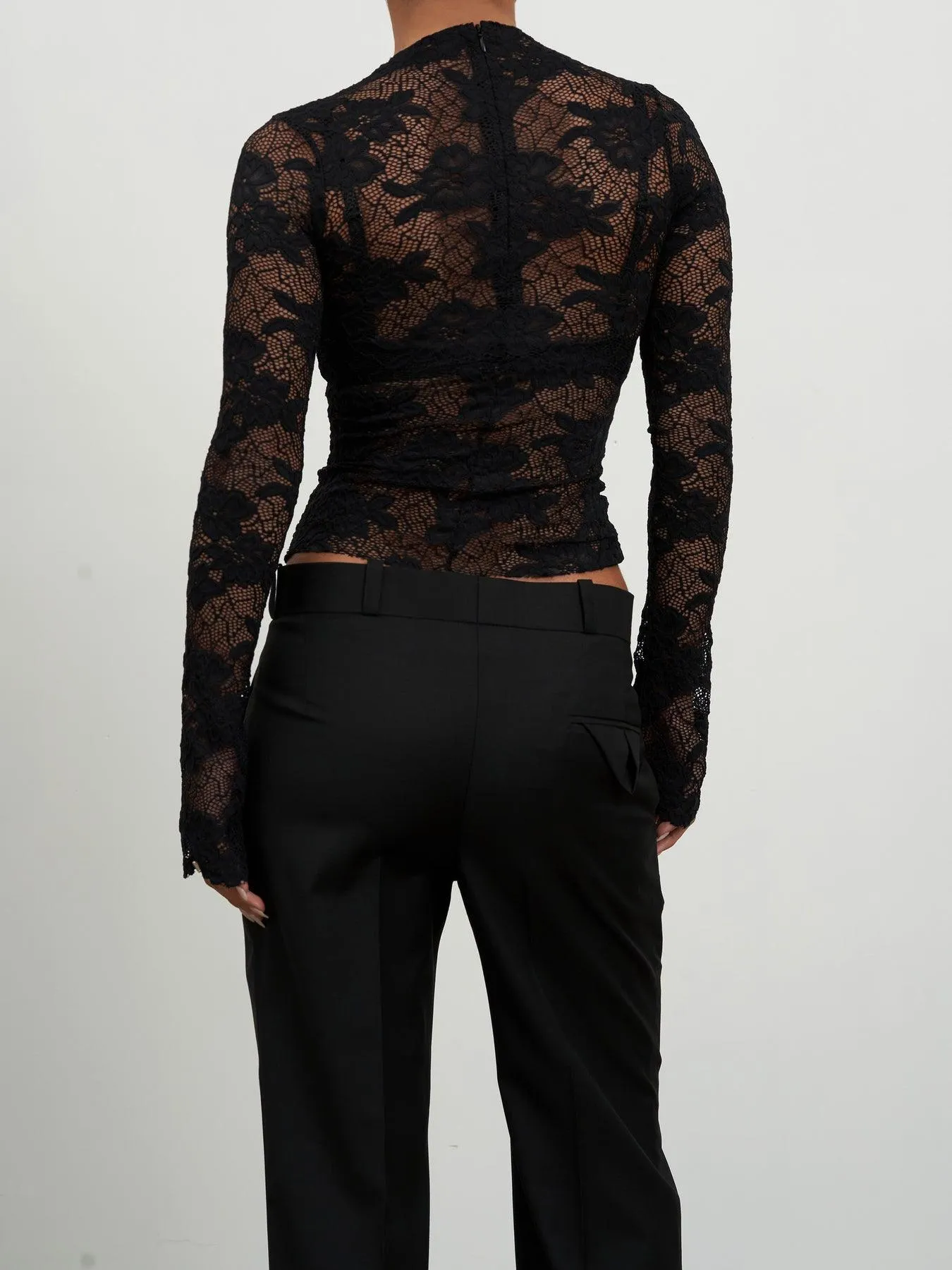 Esteila Top - Black Lace