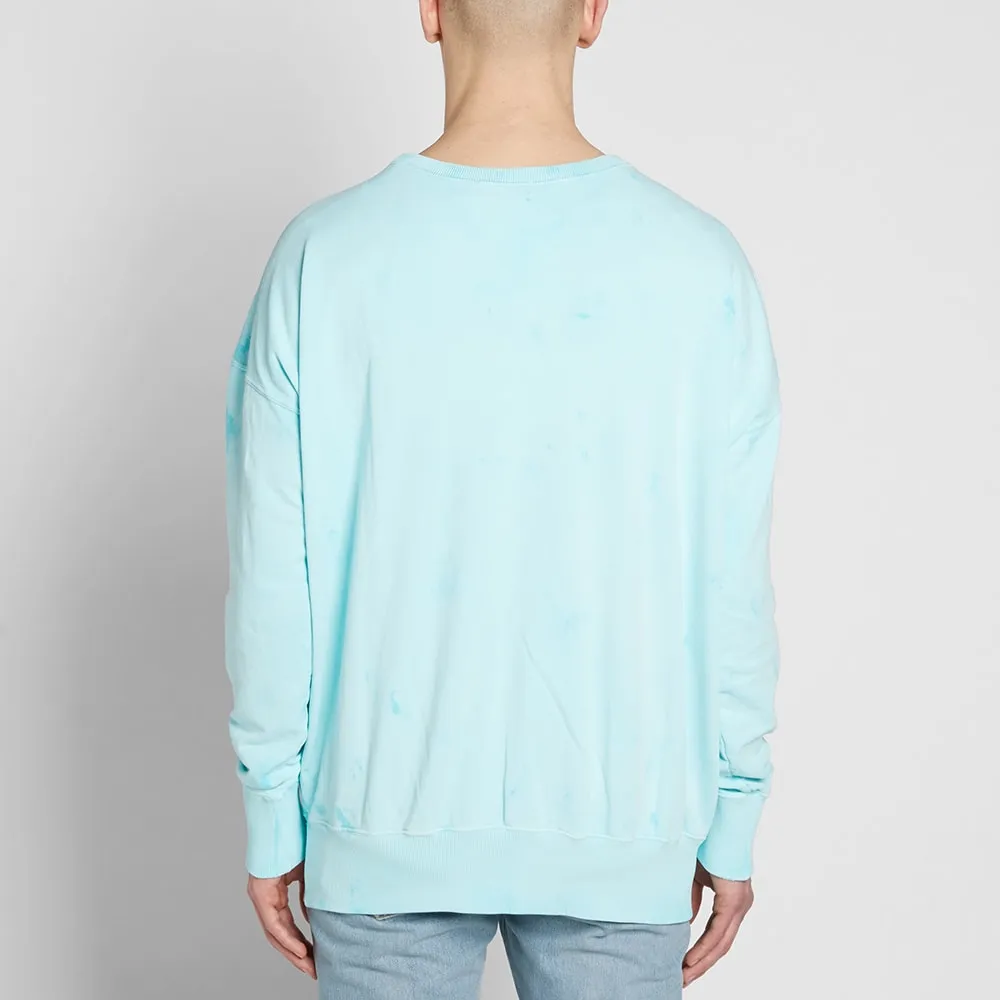 Faith Connexion Spray Raglan SweatBleached Turquoise