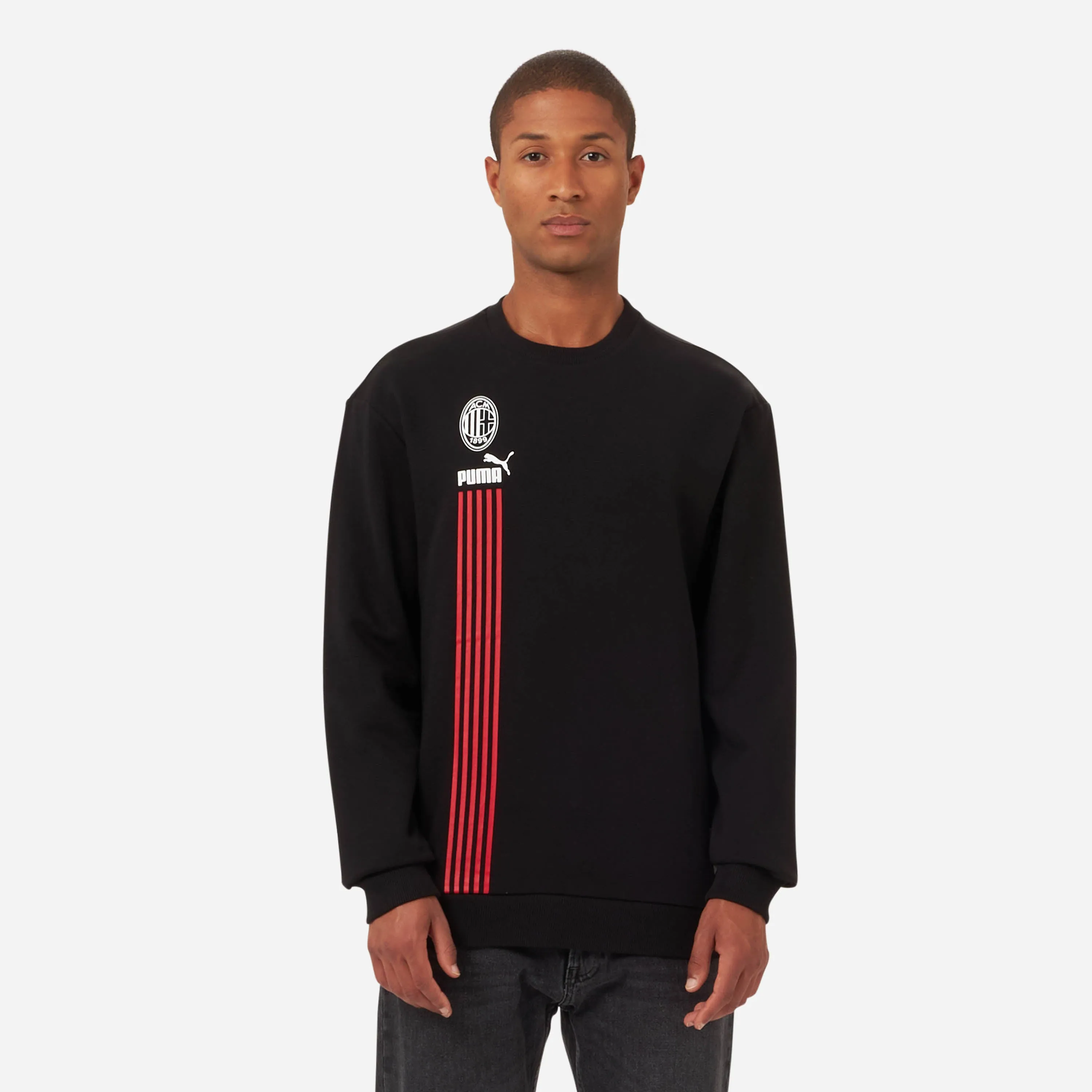 FELPA MILAN CREWNECK CON STAMPE E PATCH