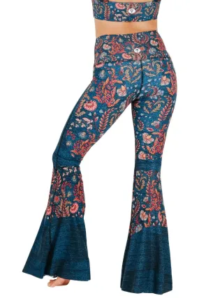 Festival Denim Printed Bell Bottoms