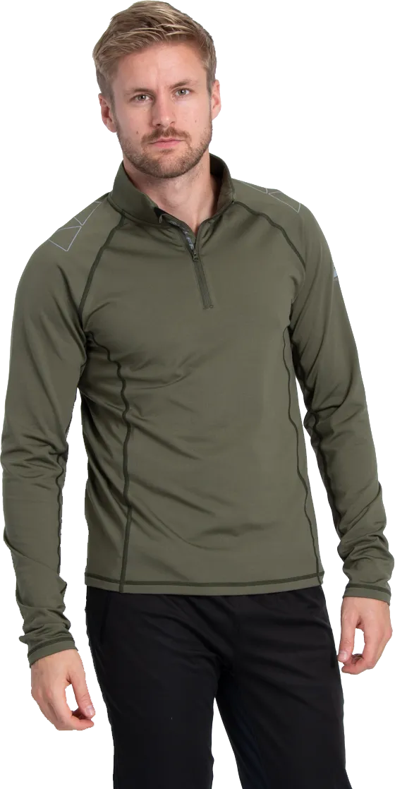 Fischer Men's Vemdalen Baselayer Long-Sleeve Olive | Buy Fischer Men's Vemdalen Baselayer Long-Sleeve Olive here | Out