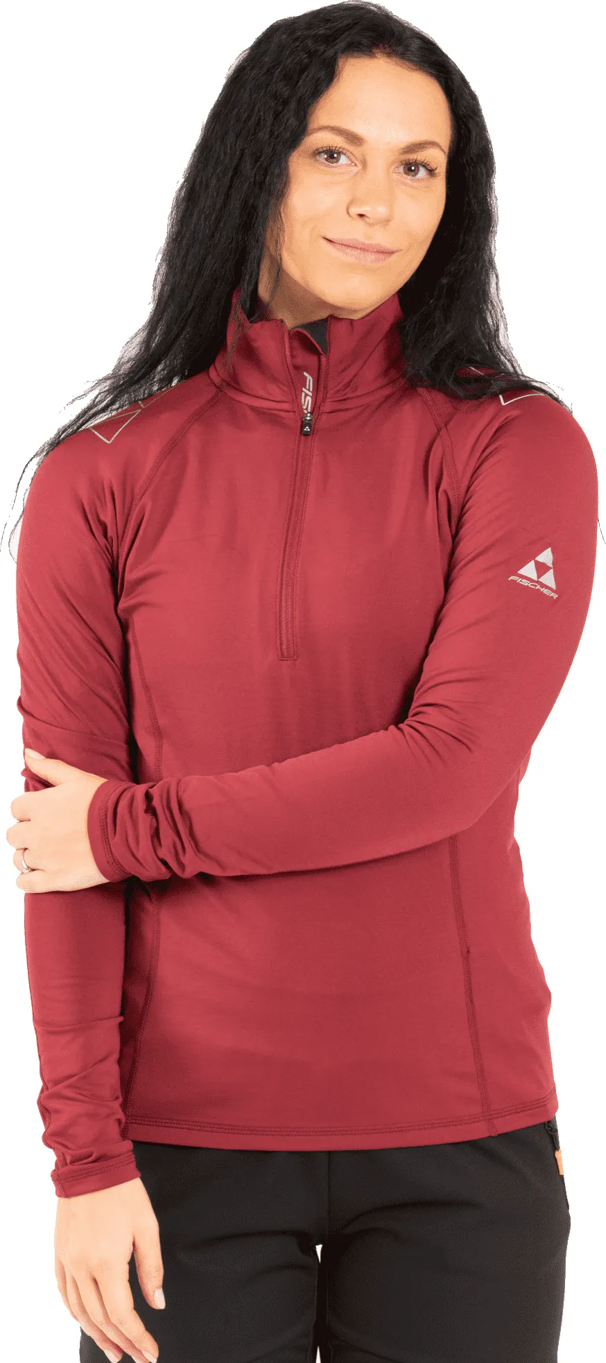 Fischer Women's Vemdalen Baselayer Top Burgundy | Buy Fischer Women's Vemdalen Baselayer Top Burgundy here | Outnorth