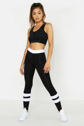 Fit Stripe Panel Leggings