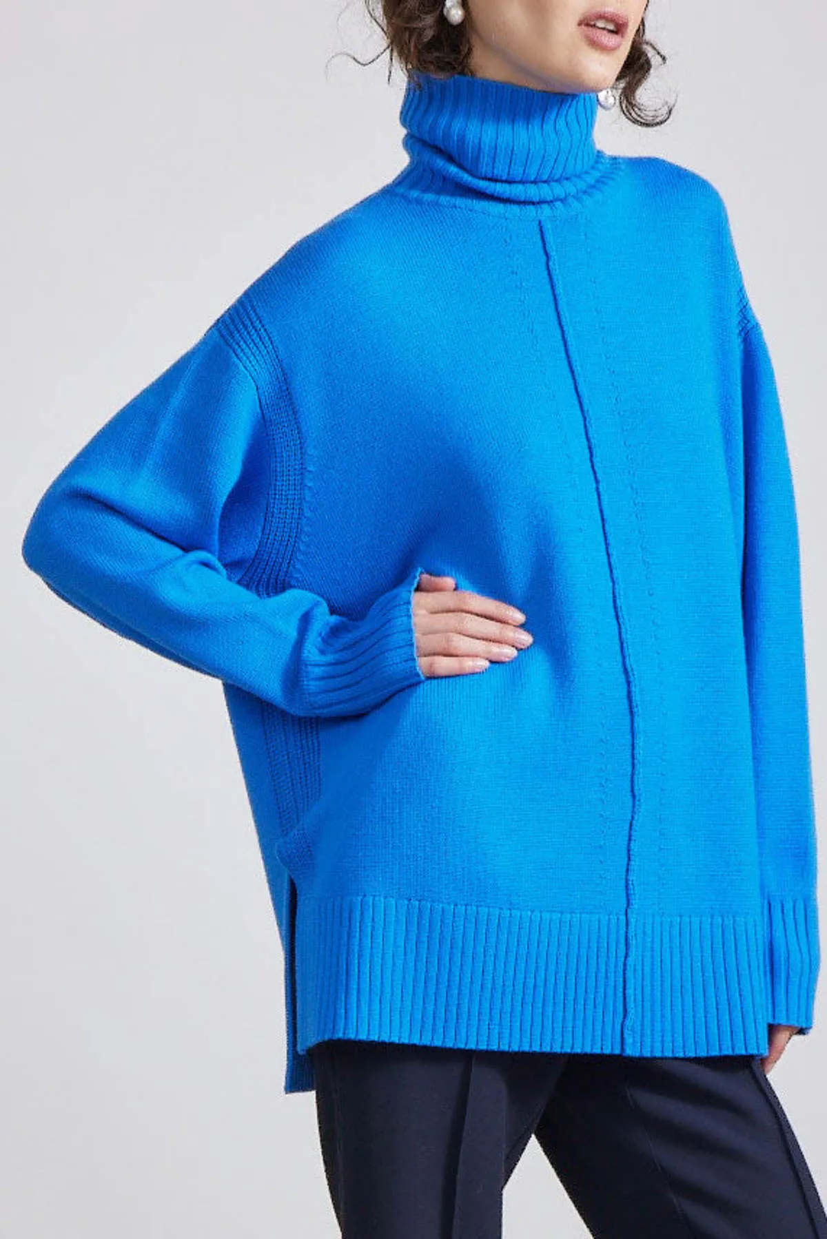 Forte Ceru Turtleneck - blue