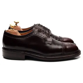 'George IV' Burgundy Leather Derby UK 6 F