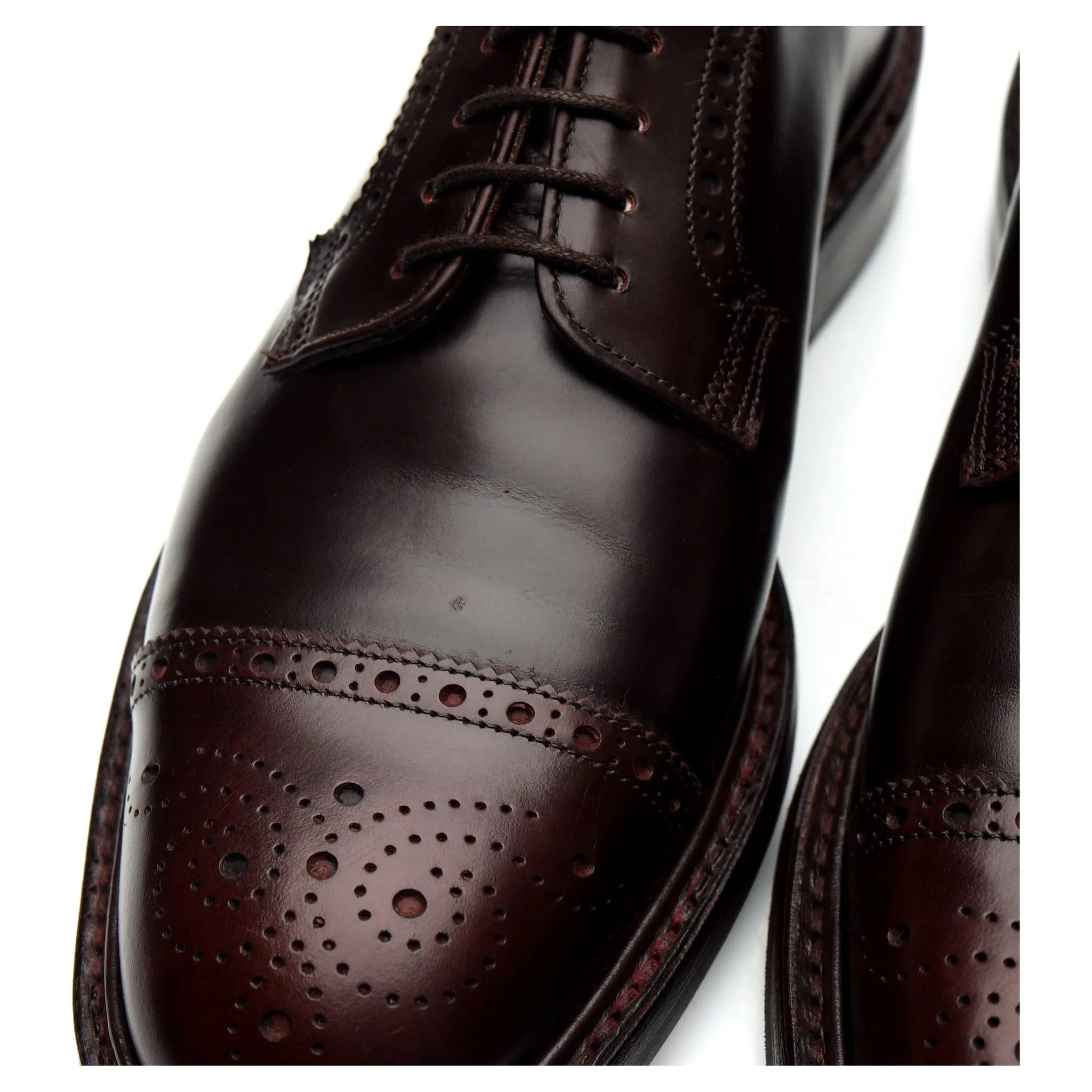 'George IV' Burgundy Leather Derby UK 6 F