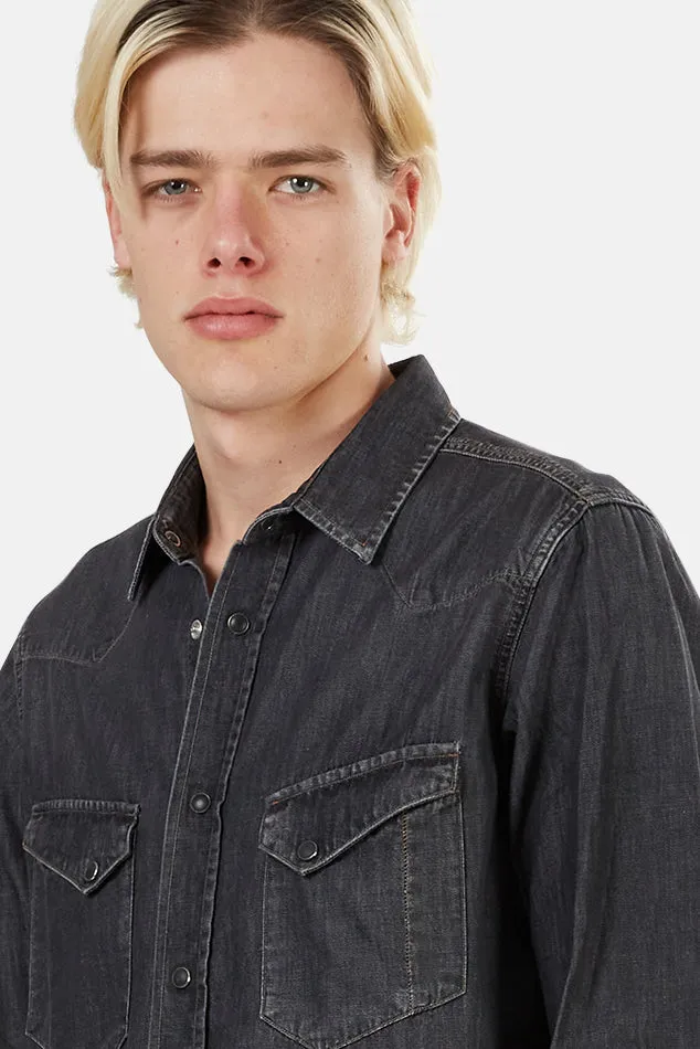 Gregory Denim Shirt Indigo Black