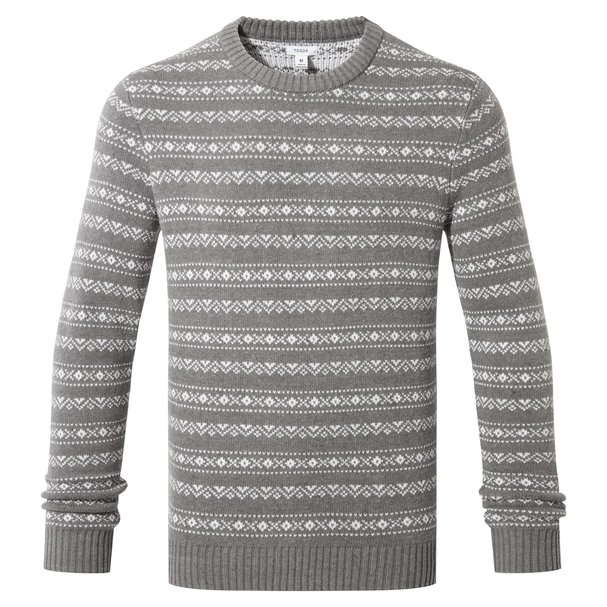 Gregory Mens Knitted Jumper - Grey Marl