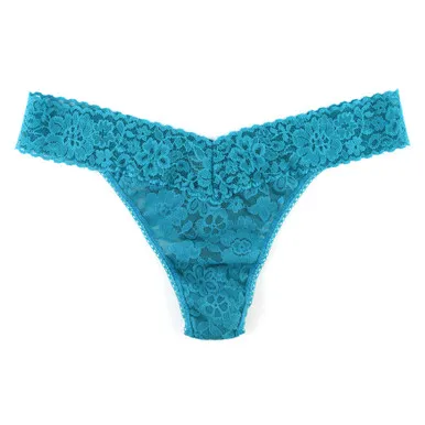 Hanky Panky Daily Lace Original Thong, Tidal Teal Blue