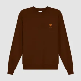 Heart Flower Crewneck - Brown