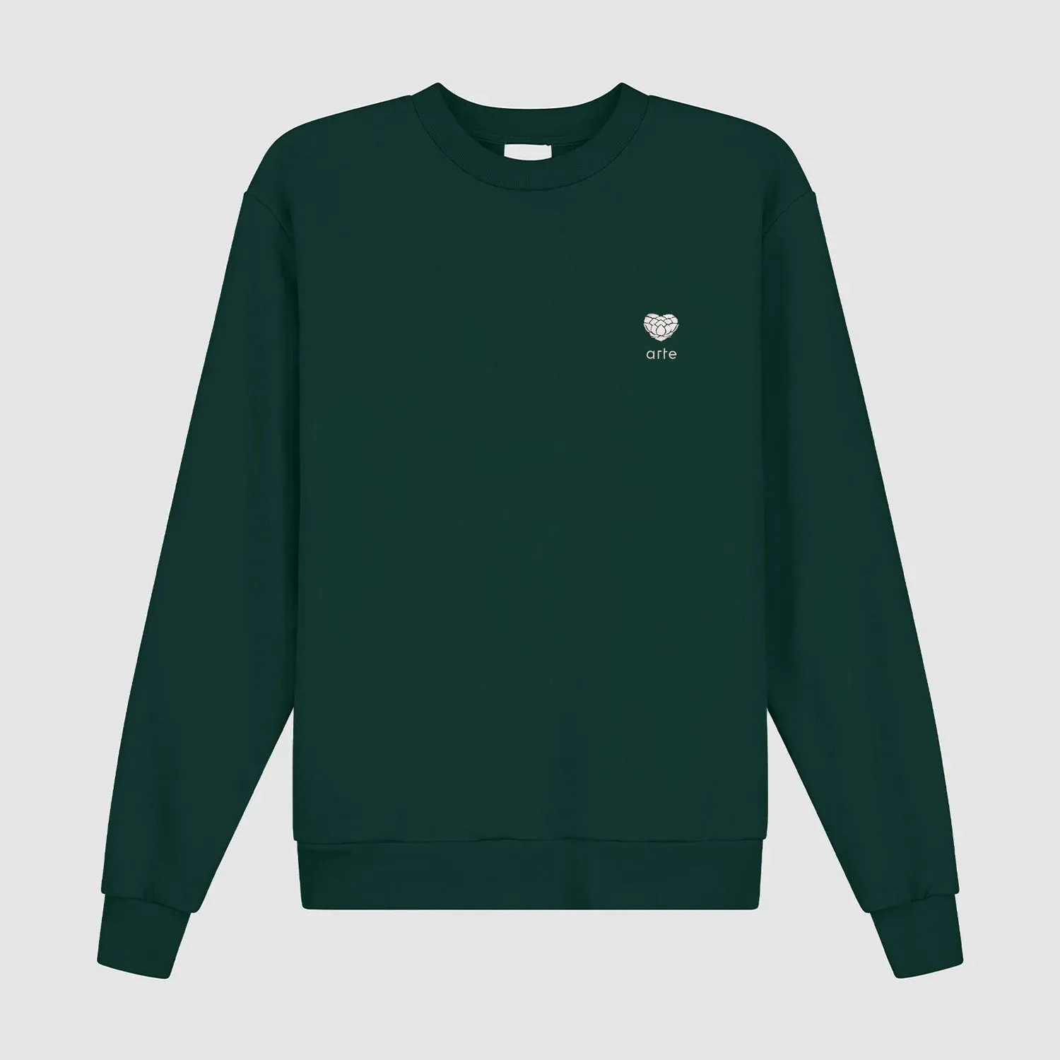 Heart Flower Crewneck - Green