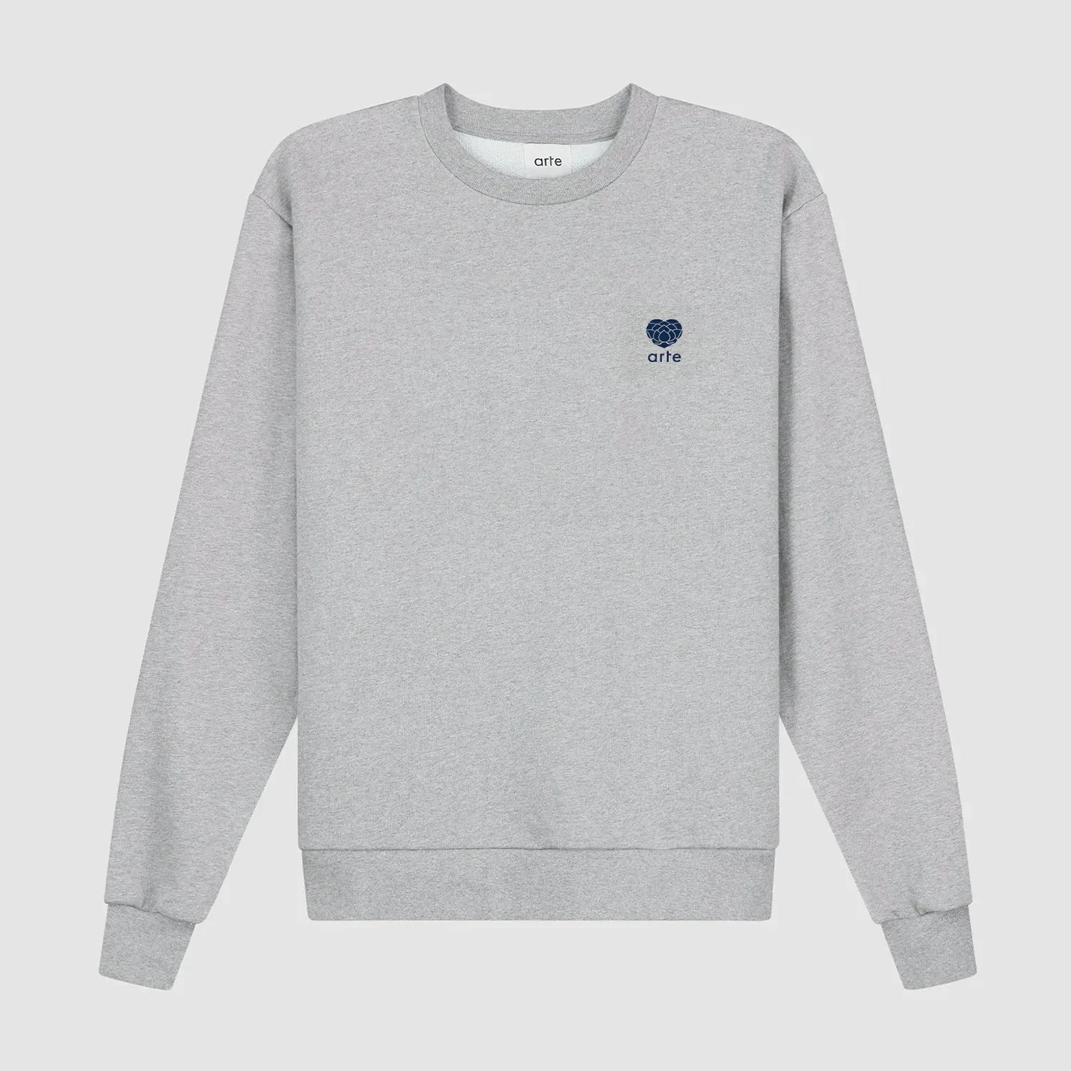 Heart Flower Crewneck - Grey