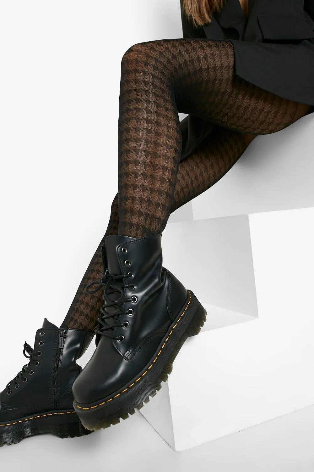 Houndstooth Aop Tights