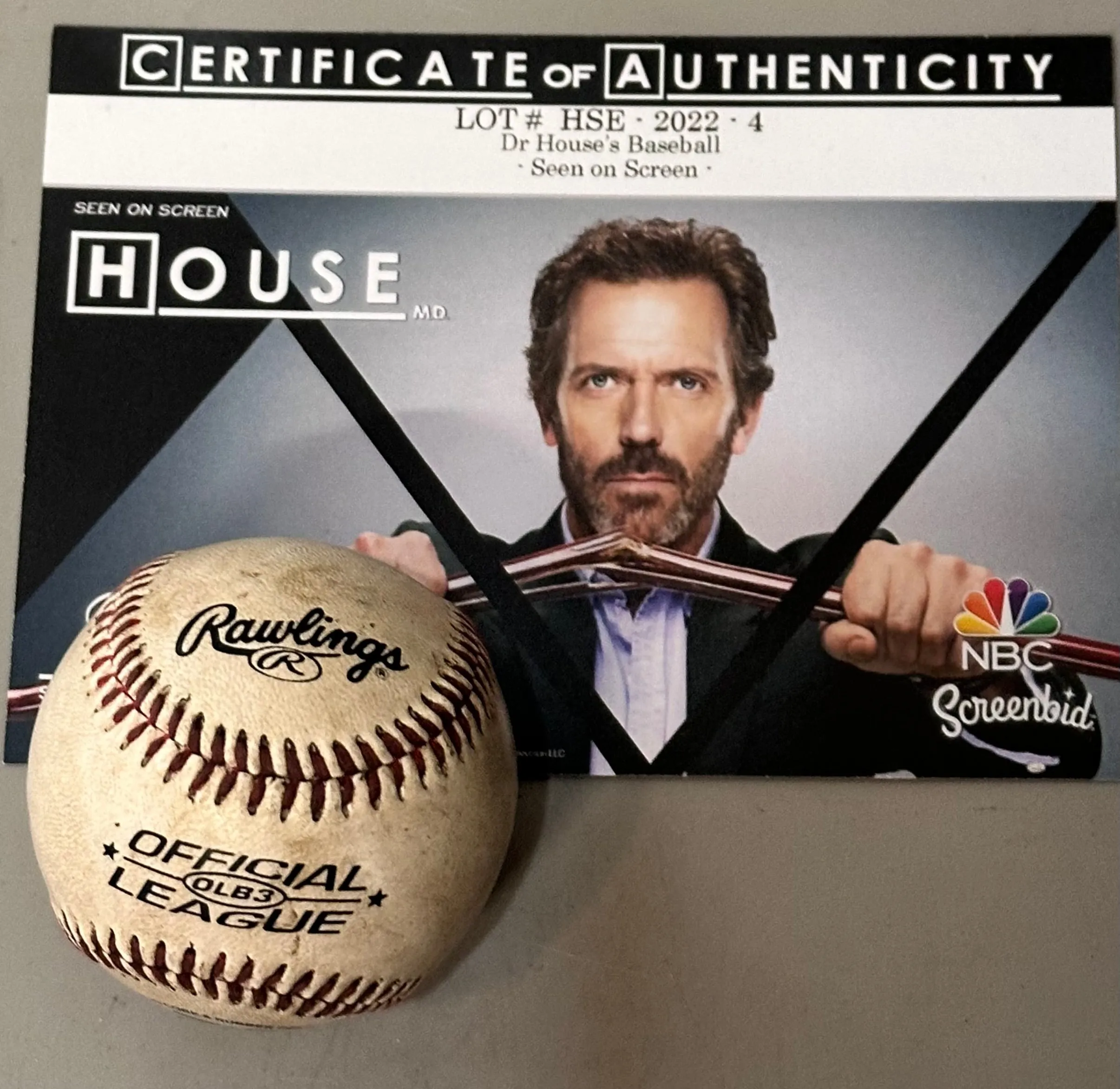 HOUSE: Dr Gregory House Baseball 1 of 3