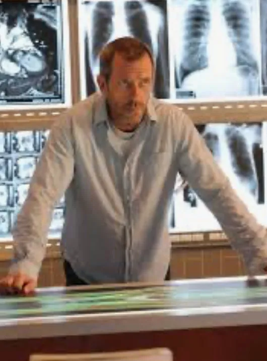 House: Dr. Gregory House's Leg X-Ray on poster board