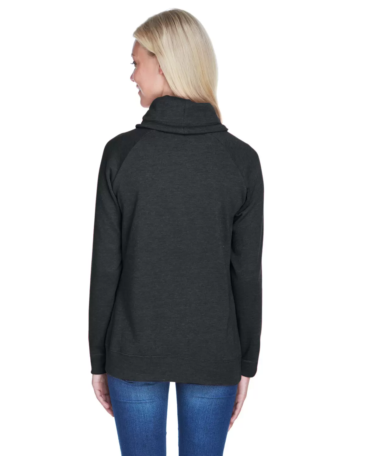 J America 8653 Relay Women's Cowlneck Sweatshirt SKU: 8653