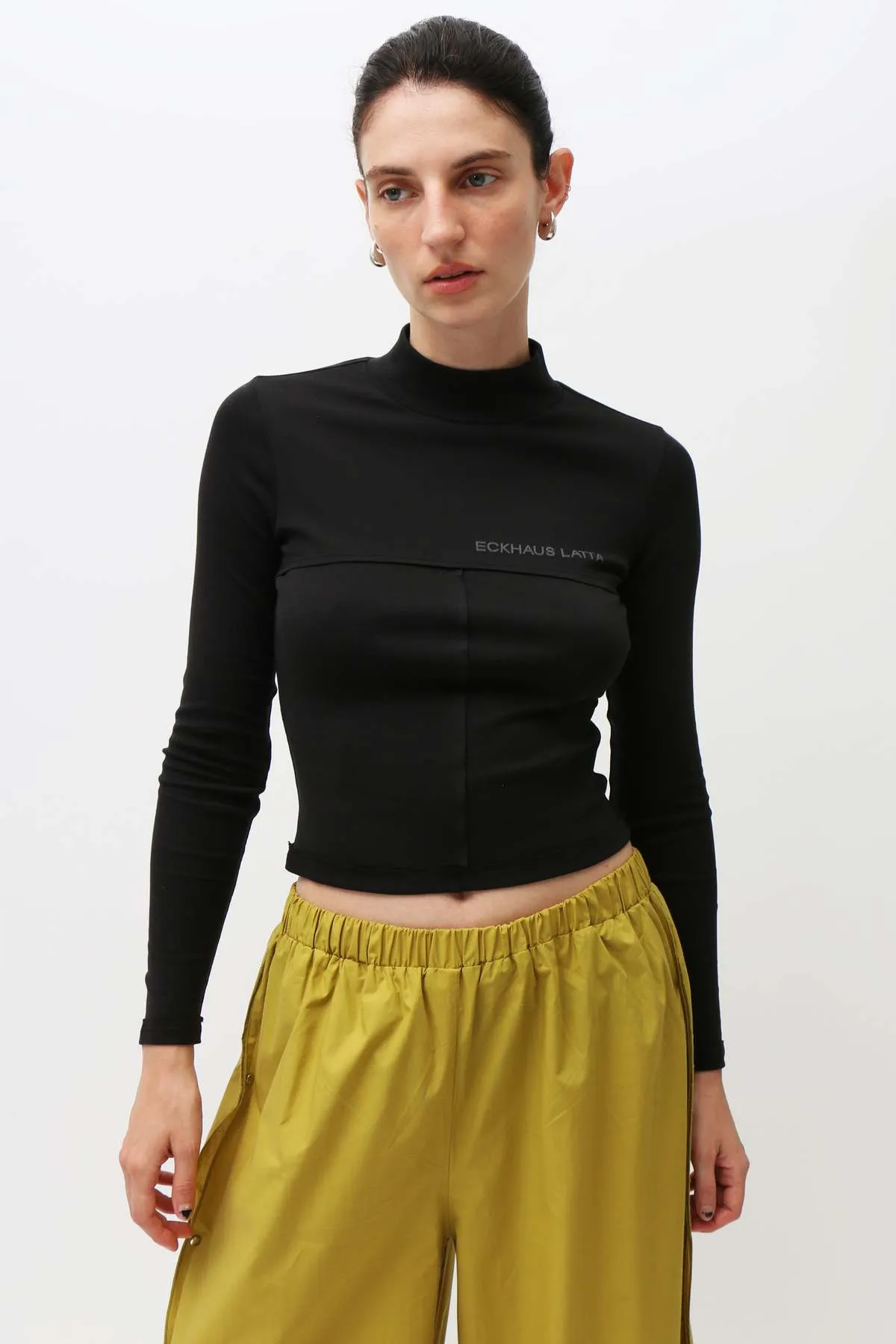 Lapped Baby Turtleneck - Black