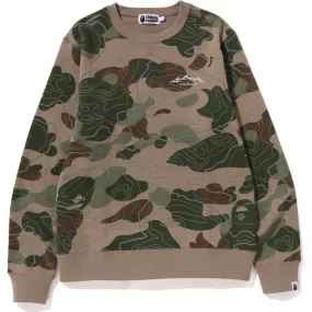 LAYERED LINE CAMO CREWNECK MENS