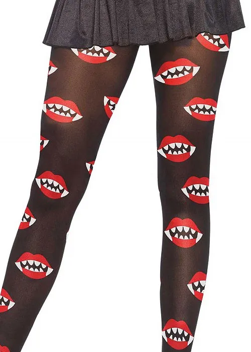 Leg Avenue Vampire Bite Print Tights ()