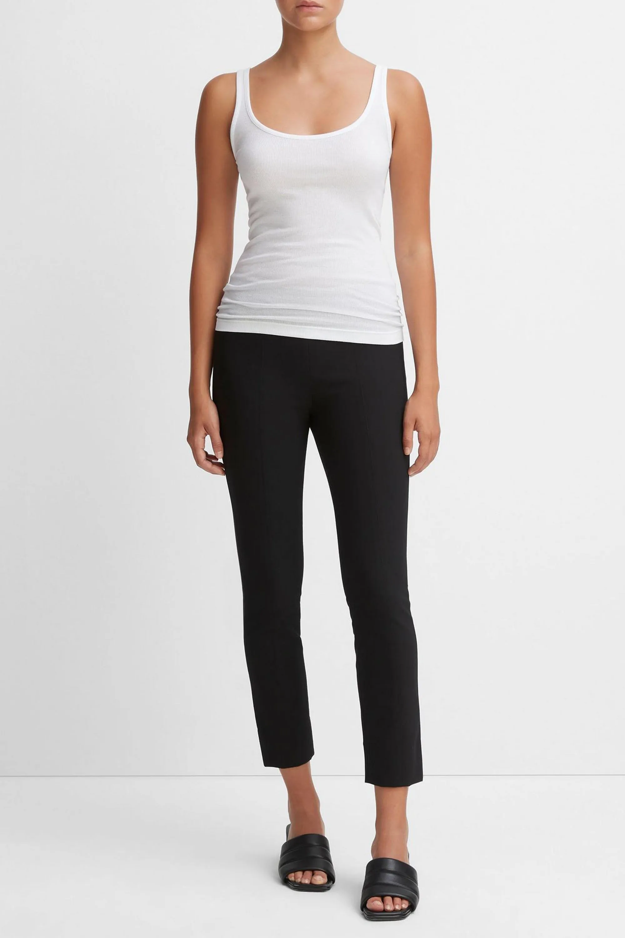 Leggings Stitch Front in Schwarz