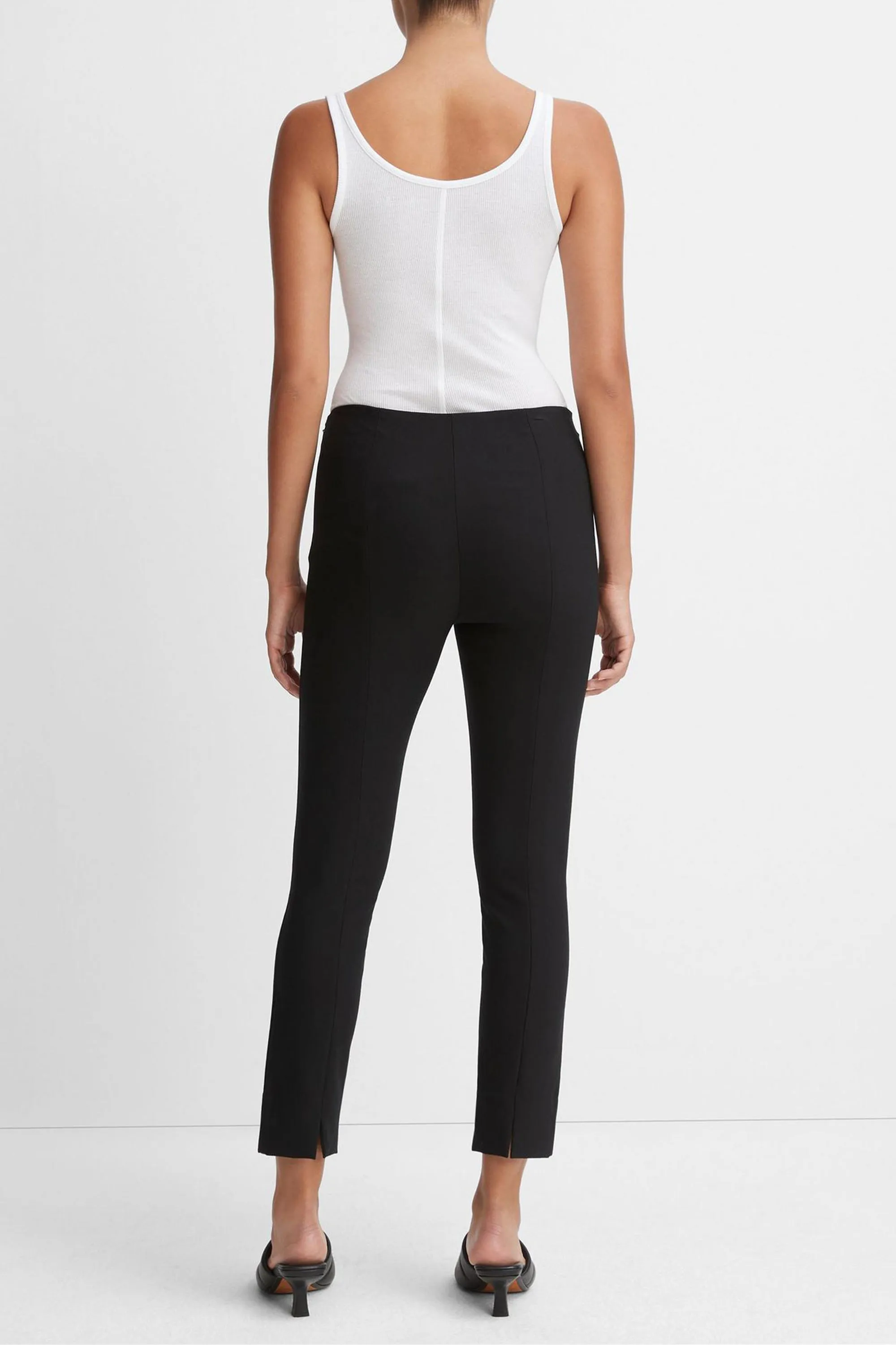 Leggings Stitch Front in Schwarz