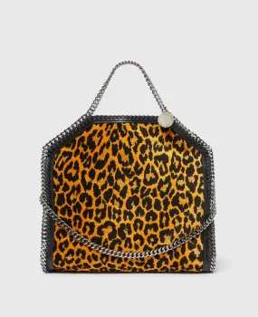 Leopard Falabella Fold-Over Tote Bag