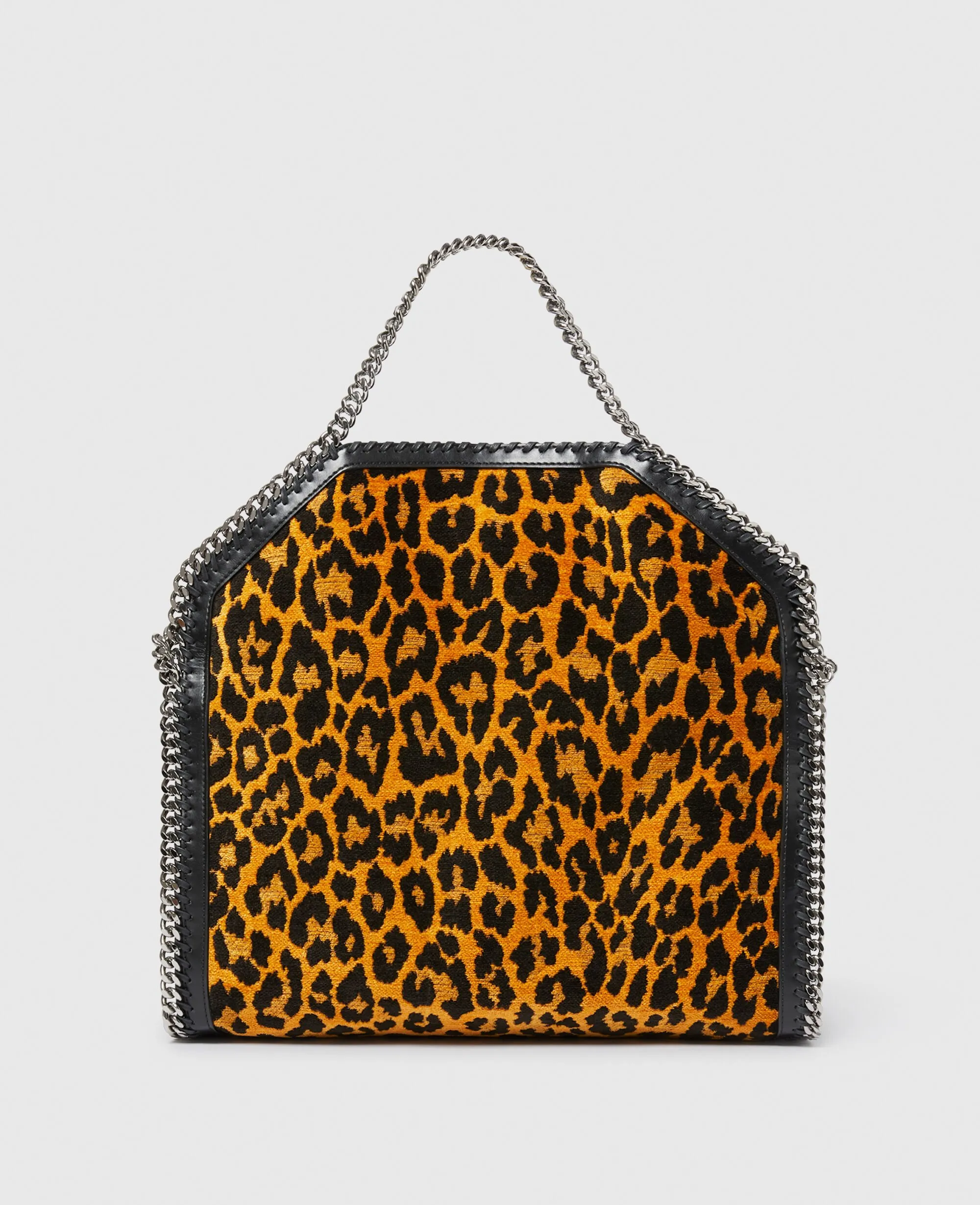 Leopard Falabella Fold-Over Tote Bag