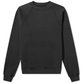 Les Tien Vintage Heavyweight Classic Raglan SweatJet Black