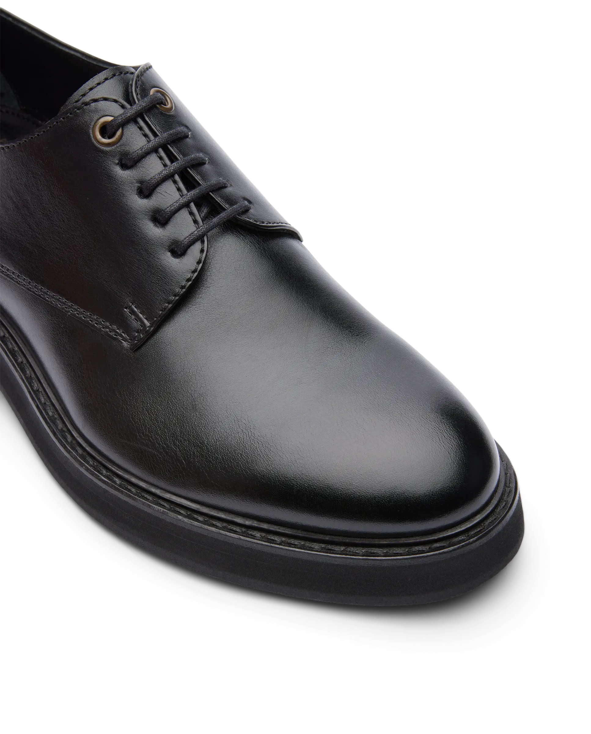 Luca Black Brush Off Calf Derby