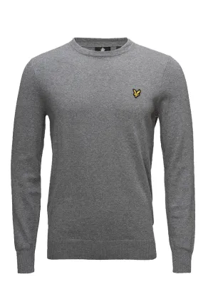 Lyle & Scott Merino Crew Knit Grey