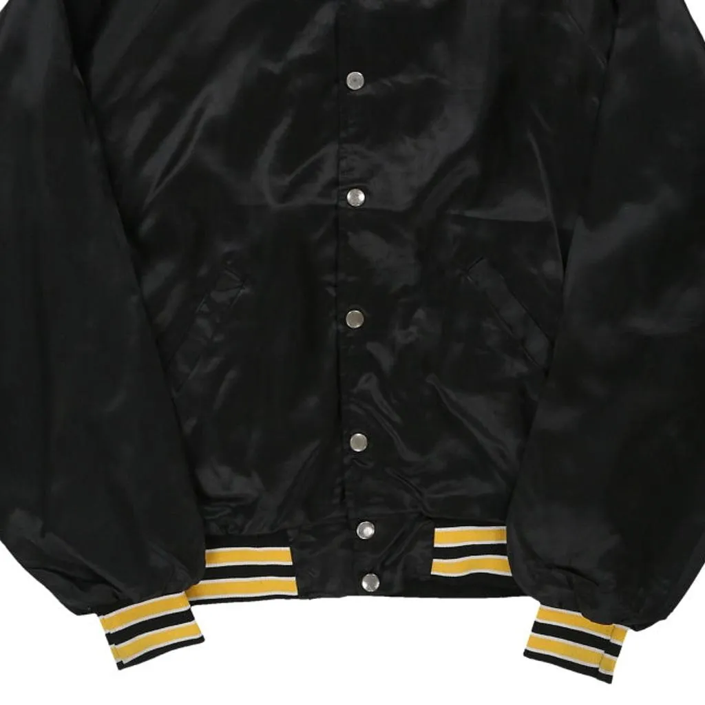 Made in USA United Sports Apparel Baseball Jacket - Large Black Nylon