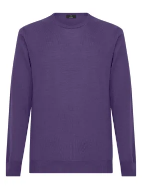 Maglia girocollo in Merino 2.0 - Purple Reign